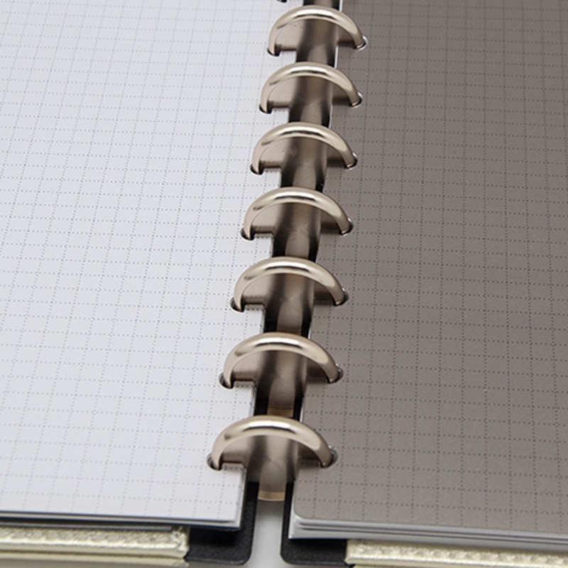 Fromthenon A4-cuaderno con agujeros de seta, organizador, cubierta, sistema de encuadernación de anillos de disco, accesorios, papelería para oficina y escuela