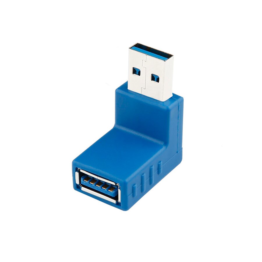 USB 3.0 Extender 90 Degrees USB 3.0 Extender Cable Adapter Male AM To Female AF Extension Connector Up Down For Laptop PC