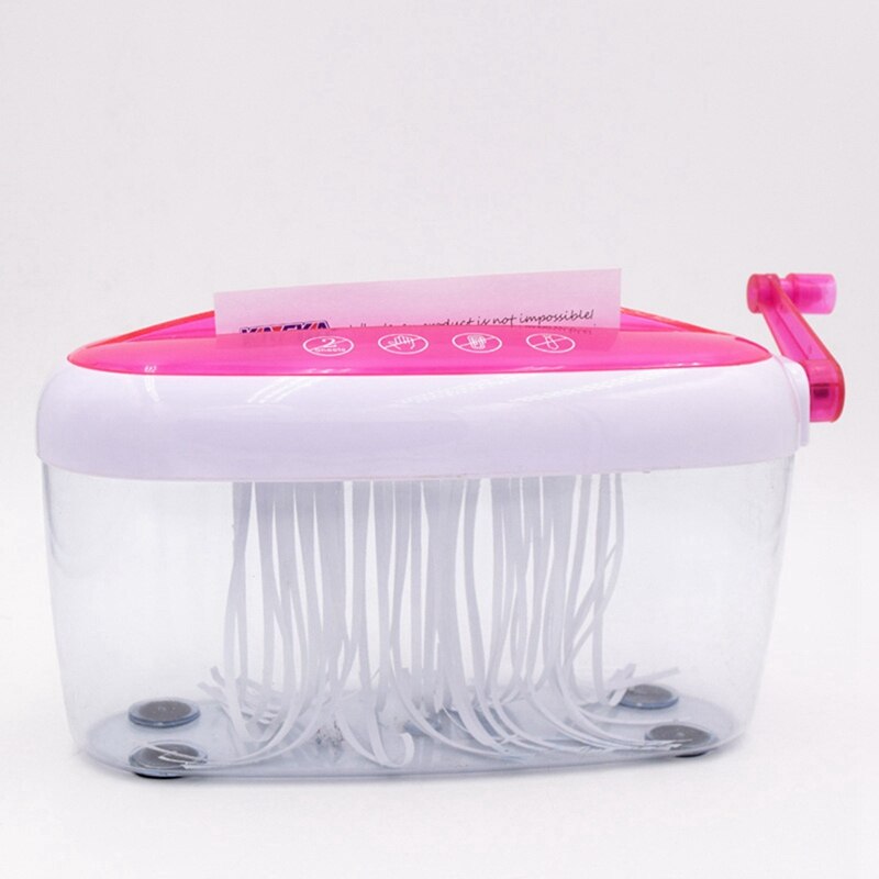 Mini Manual Small Portable Paper Shredder Applicable A4 Paper Cutting Tool Home Office Desktop Stationery