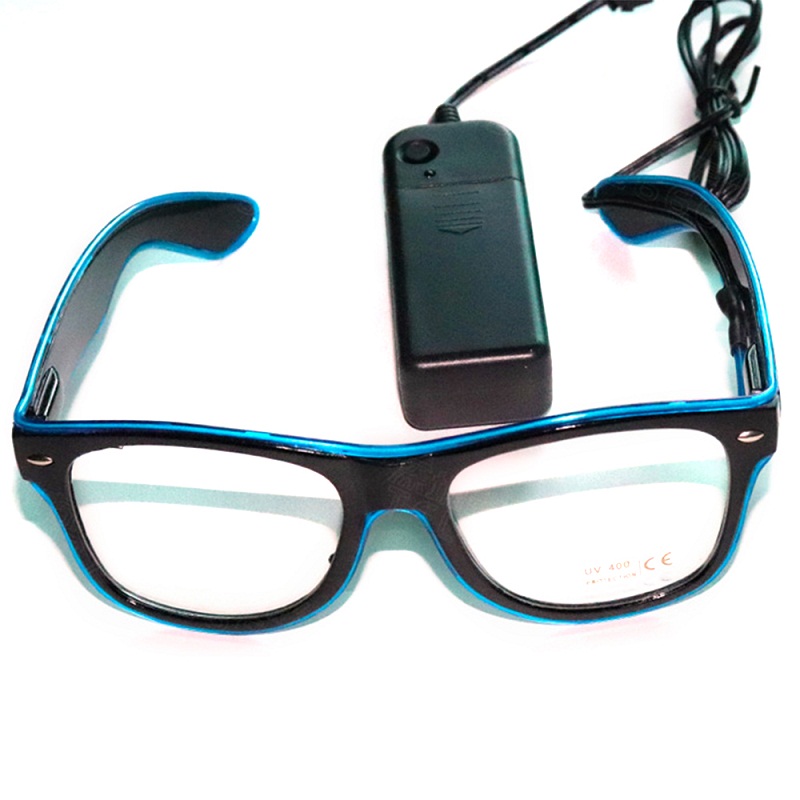 LED Glasses Flash Luminous Blind Eyewear Sound Control Cold Light Eye Blinking Glowing Glasses Carnival Dance Bar Party Xmas Toy