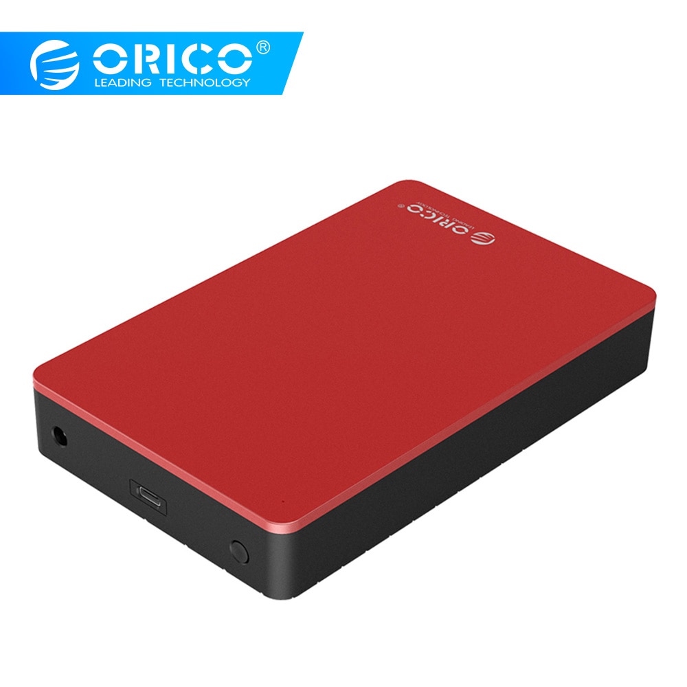 ORICO 3.5 inch Type-C HDD Case Aluminium SATA naar USB C Externe Harde Schijf Behuizing Voor 8TB HDD SSD Met 12V Adapter