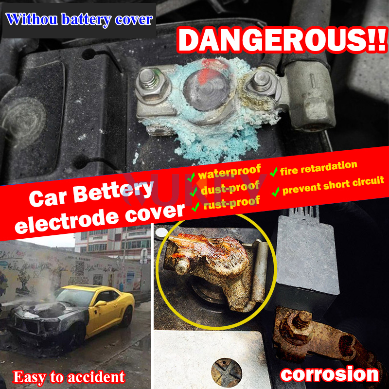 Batteri anode negativ elektrode pol pol terminal beskyttelse deksel til toyota fortuner  sw4 innova crysta hilux