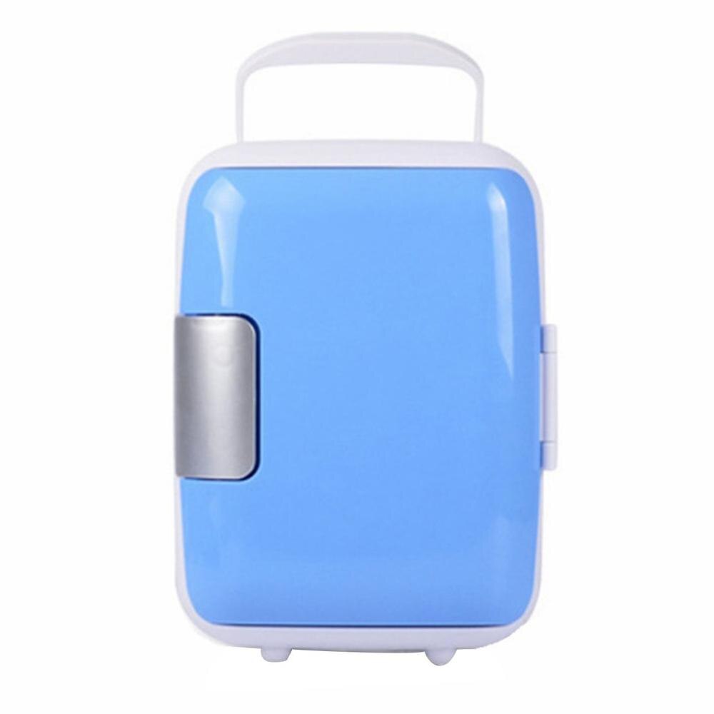 4L lodówka samochodowa automat mini lodówka lodówki zamrażarka skrzynka chłodząca frigobar żywności robić przechowywania owoców lodówka sprężarka: niebieski