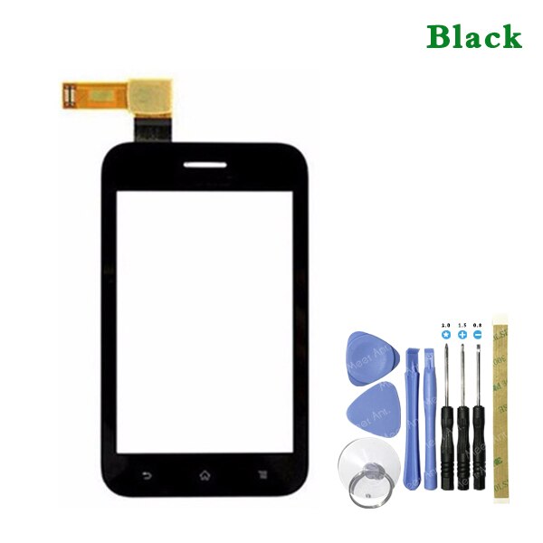 3.2" For Sony Ericsson Xperia Tipo ST21 ST21i Touch Screen Digitizer Front Glass Lens Sensor Panel: black With Tool