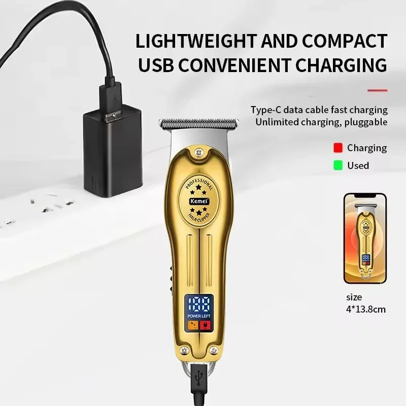 Kemei KM-2628 KM-678 KM Electric Hair Clippers Beard Clipper Rechargeable Men's Shaver Hair Trimmer Kit Men