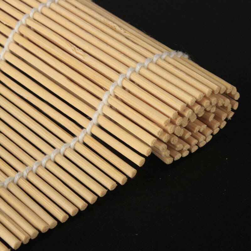 Esterilla enrollable de bambú para hacer Sushi, utensilios de cocina, accesorios para cortina de Sushi, DIY, Onigiri, 1 ud.