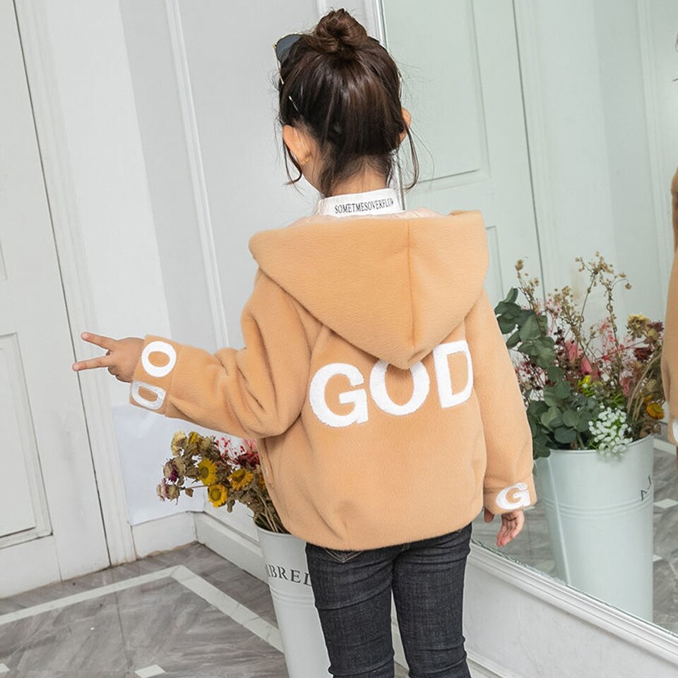 Teenager Mädchen Jacke Herbst Winter Jacke Für Mädchen Pelzmantel Kinder Jacke Kinder Oberbekleidung Mantel Für Mädchen Kleidung 5 -12 jahr