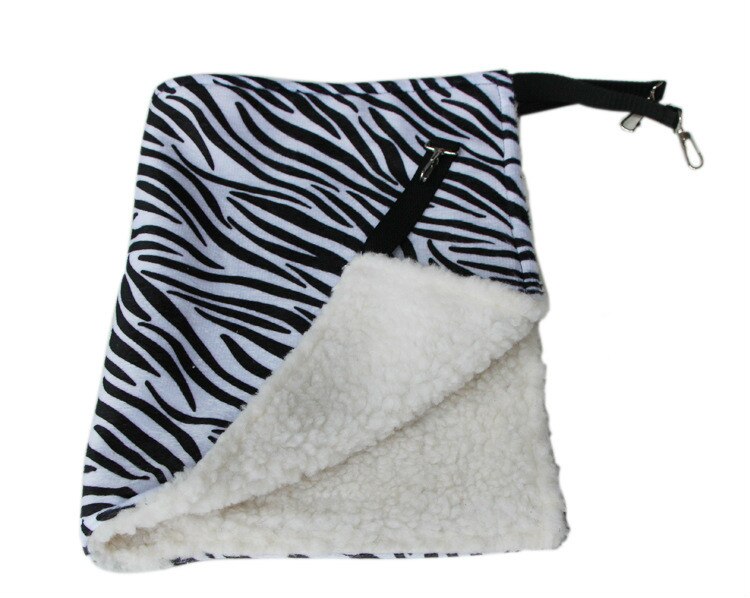 Lit pour chat en coton et lin, série en laine d'agneau, tour à pois étoile léopard, solide, populaire, lit doux pour chat,: Zebra / 53x35cm