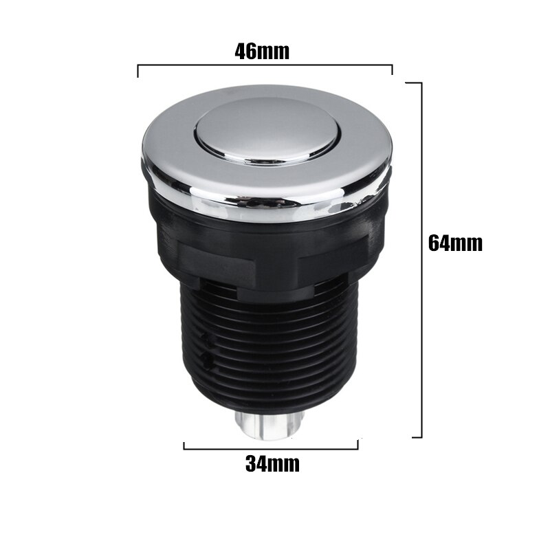 28/32/34mm Push Air Switch Button Pneumatic Air Pressure Switch Knob for Bathtub Spa Waste Garbage Disposal