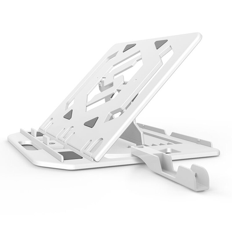 Bærbar bærbar stativ justerbar til macbook luft pro sammenleggbar støtte bærbar pc-utgangspunkt nettbrett stativ kjøleskap telefonholder stigerør