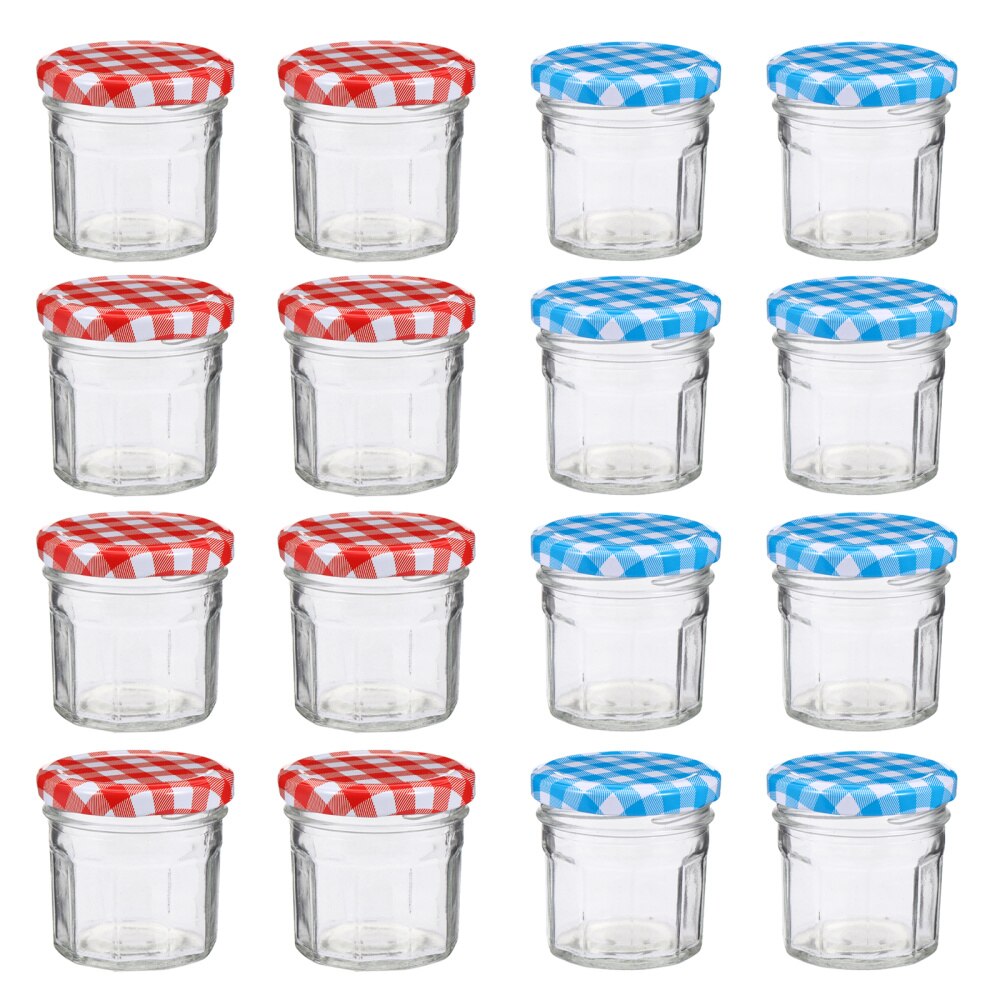 12pcs Glass Jam Storage Bottles Honey Sealed Jars Pickles Pots with Lid (50ML)