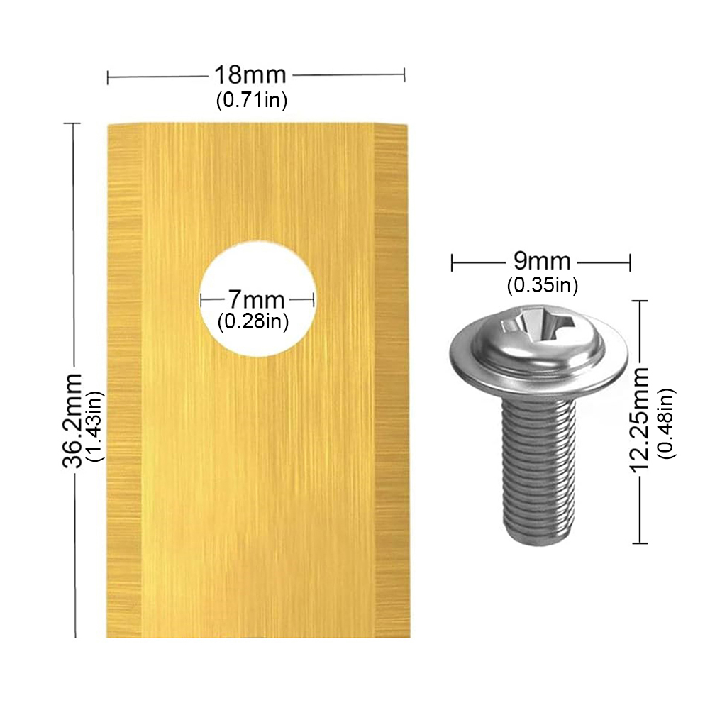 90set Lawn Mower Cutting Blade Set Stainless Steel Mower Cutter Blade Single Hole Lawn Mower Blade for Worx Landroid Lawn Mowers