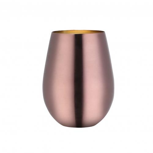 304 Stainless Steel Wine Glasses Coffee Drink Beverage Beer Drinkware Water Cup Stainless Steel Drinking Cup Kitchen Bar: Rose Gold