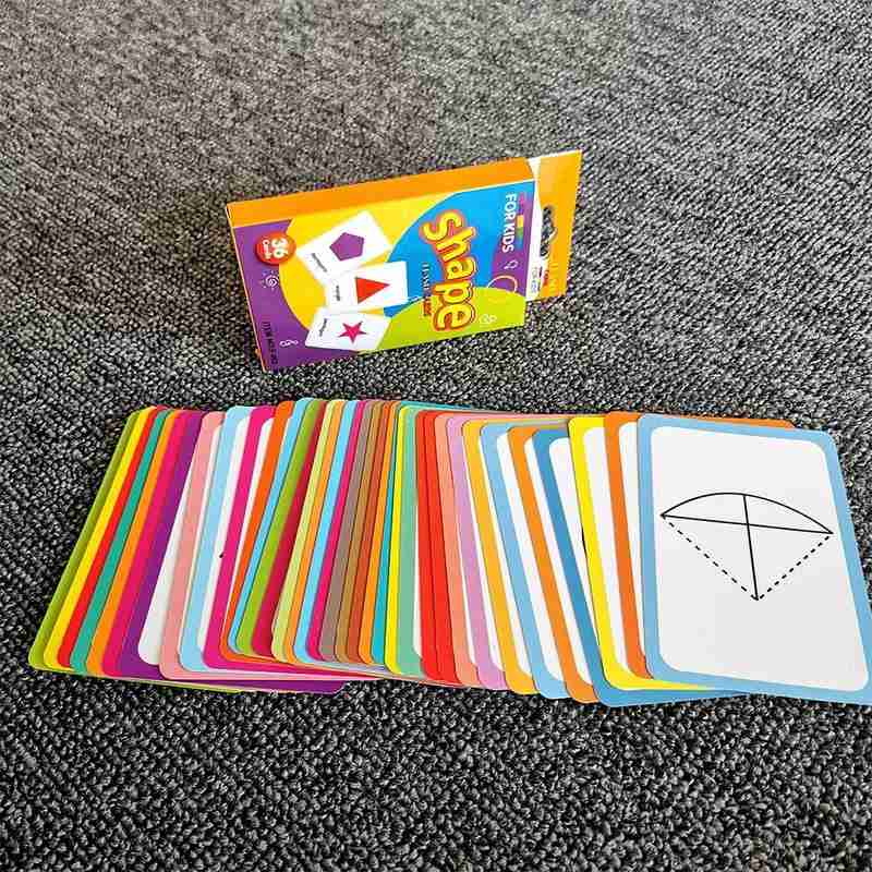 36Pcs Children Recognition Shape Animal Color Teaching Card Cognitive Flash Puzzle Infant Kids Early Education Learning Toys Set