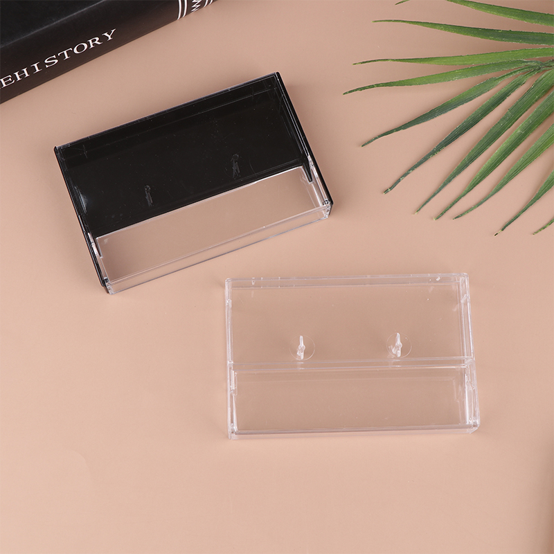 2PCS Recording Blank Cassette Tape Storage Cassette Case Radio Cassette 90 Cassette Box Storage Box