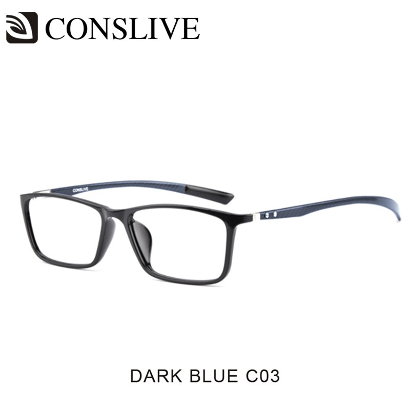 7G Carbon Fiber Brillen Frame Voor Mannen Bijziendheid Verziendheid Leesbril Licht Optische Glazen T1316: C03 Deep Blue