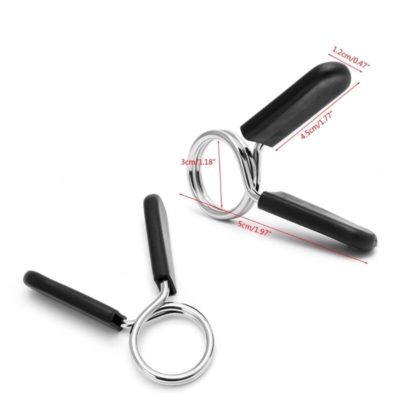 2 stk 28mm 30mm vægtstænger gym vægtløftestang håndvægt lås klemme fjeder krave clips: 30mm