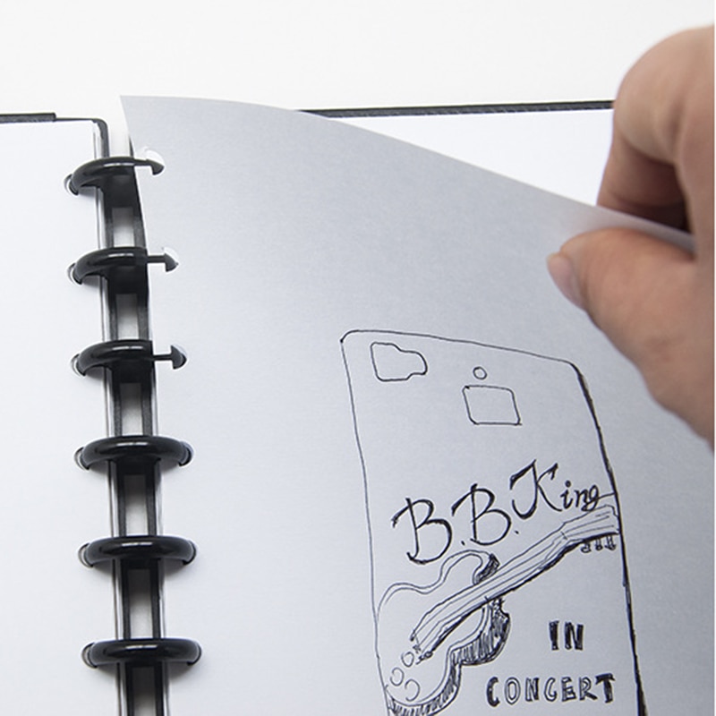 12Pcs Black Binding Discs Plastic Round Buttons Loose-leaf Coil Notebook Disc Arc T Mushroom Hole Binder Buckle Office Supplies