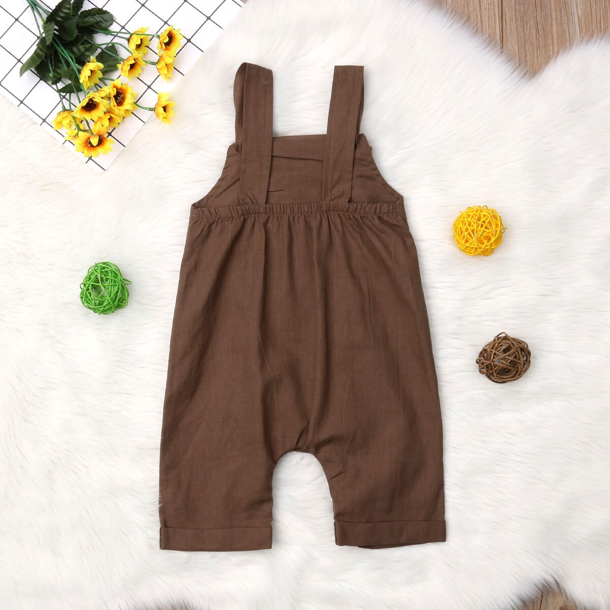 Brand 0-18M Pasgeboren Peuter Baby Meisjes Jongens Casual Overalls Romper Strik Mouwloze Effen Tuinbroek Pocket bib Broek