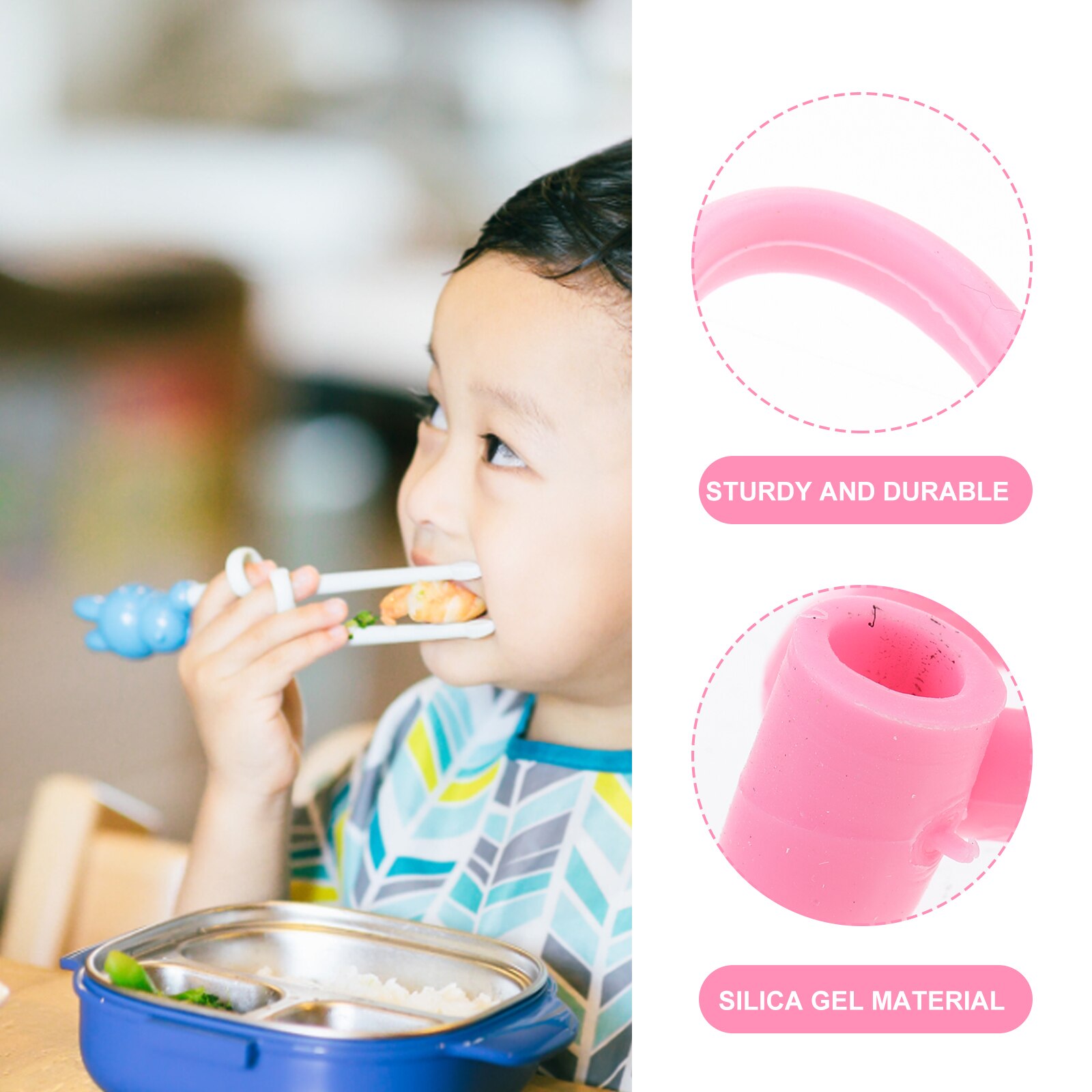 18 Pcs Silicone Chopstick Learning Rings Chopstick Helper Training Learning Rings
