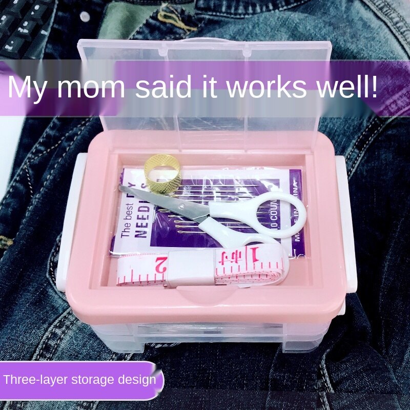 Household Portable Sewing Kit Needlework Handmade DIY Making Tools Small Multi-Functional Sewing Sewing Kit: Light Green