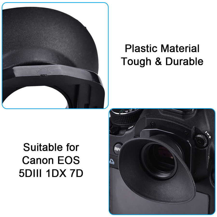 Eyepiece Cup ocular de la Lente de la cámara para 5DIII/1DX/7D/7DII/1DX/1DS