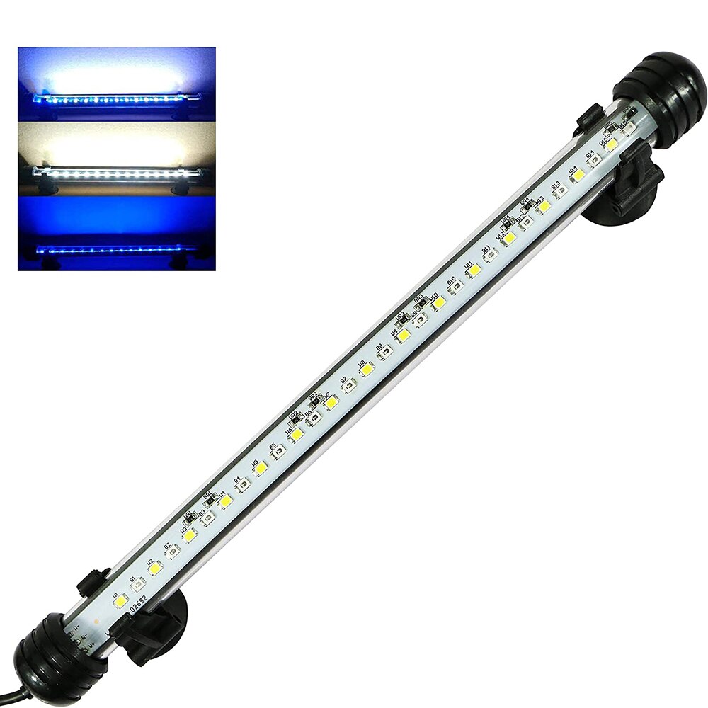 Aquarium Light Fish Tank 3 Light Modes Dimmable with Timer Auto On/Off For Aquarium Led Light Submersible Fish Tank Light D30
