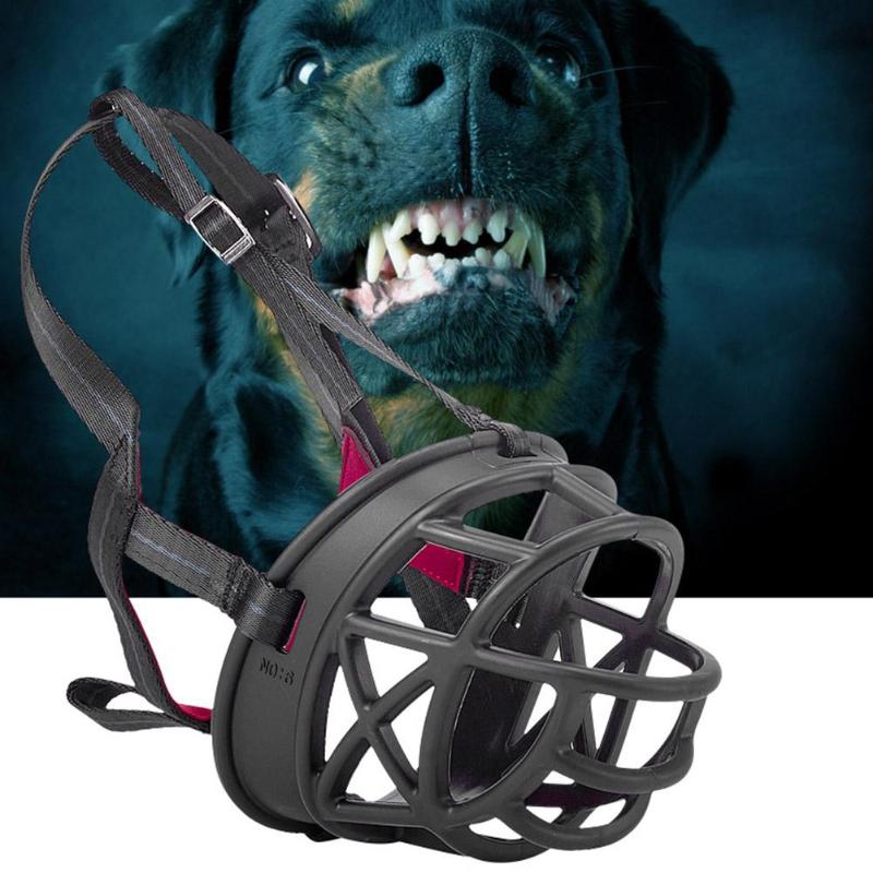 Vktech Honden Producten Huisdier Snuit Plastic Anti Bark Bite Mond Bandjes Masker Training Voor Grote Honden Draagcomfort Mond masker