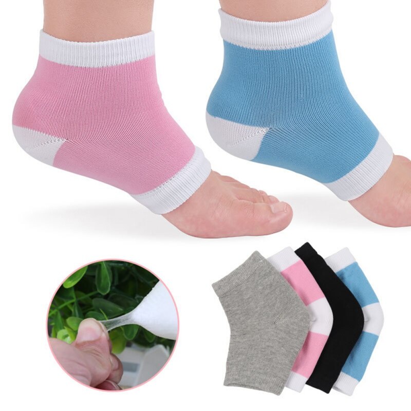 Nouveaux hommes femmes sport cheville anfissuré chaussettes talon douleur coussin Silicone Gel chaussette talon casquette chaussette hydratant cheville chaussette