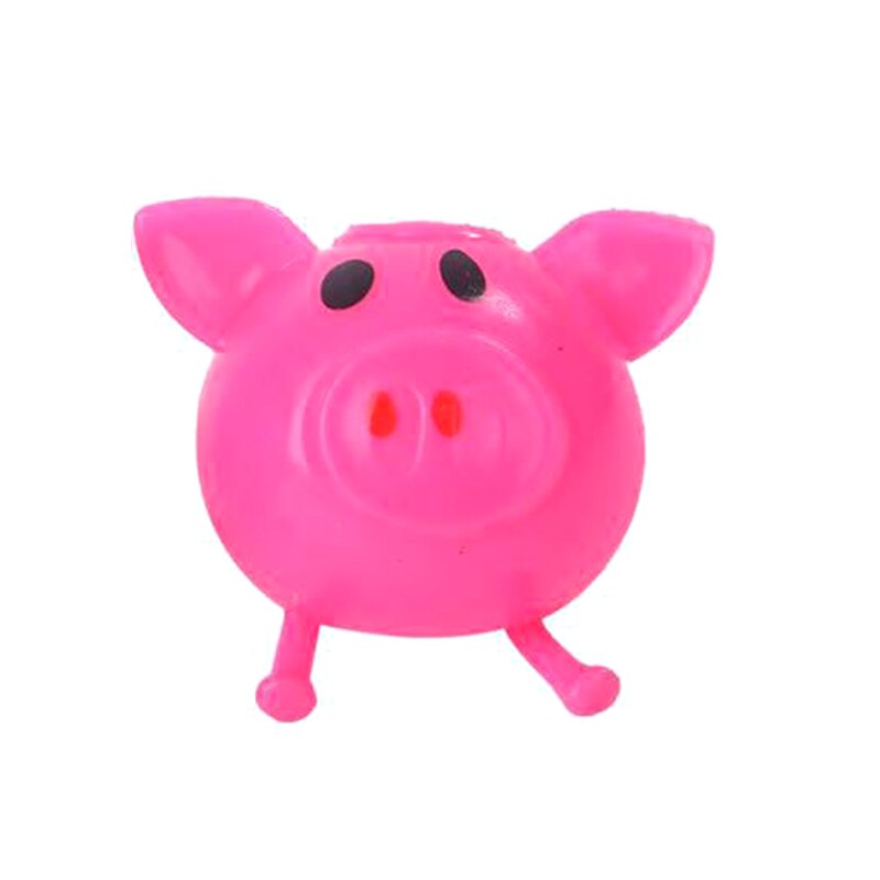 Solid Color Pig Anti Stress Water Ball Decompression Toy Flexible Soft Cute: A