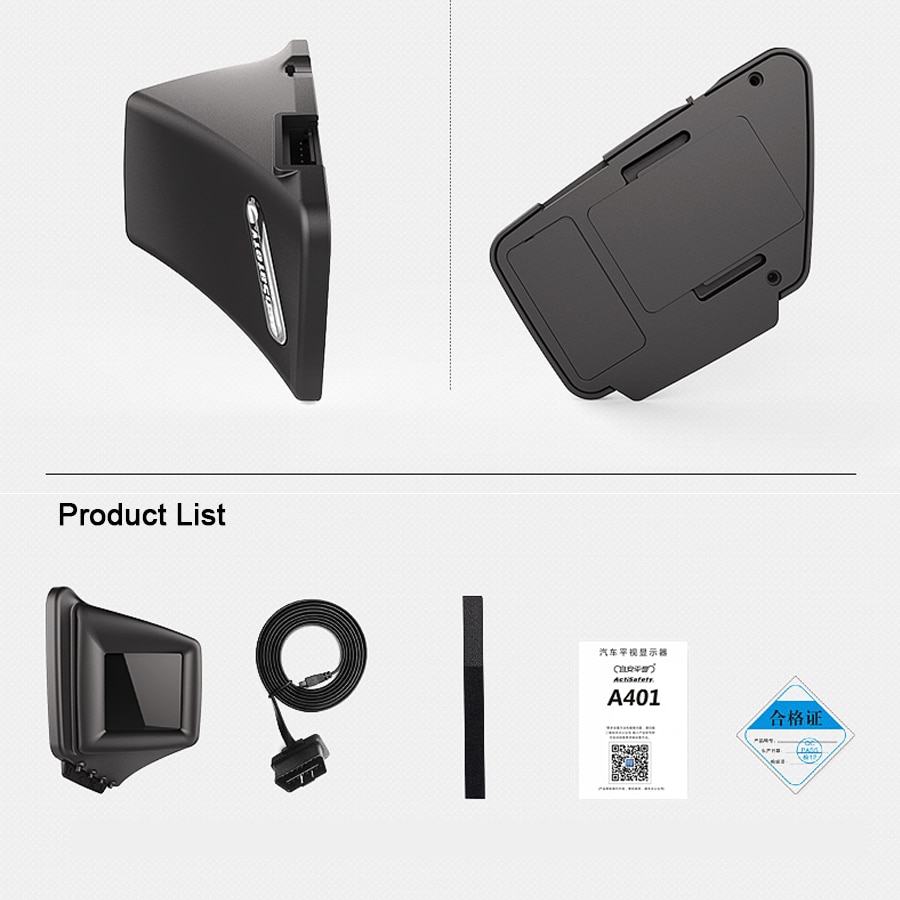 HUD GADGET OBD2+GPS Head Up Display On-board Computer A-pillar trim Install RPM Turbo Pressure Oil & Water Temp GPS Speedometer