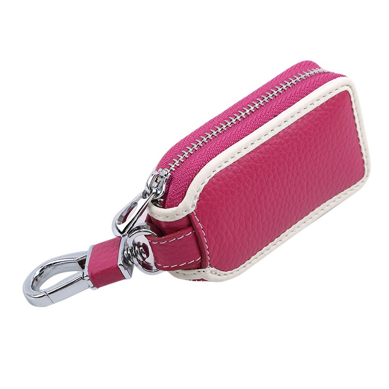 Pu lederen autosleutel portemonnees mannen/vrouwen huishoudster sleutels organizer sleutelhangerhoes rits sleutelhoes tassen etui sleutelhouder