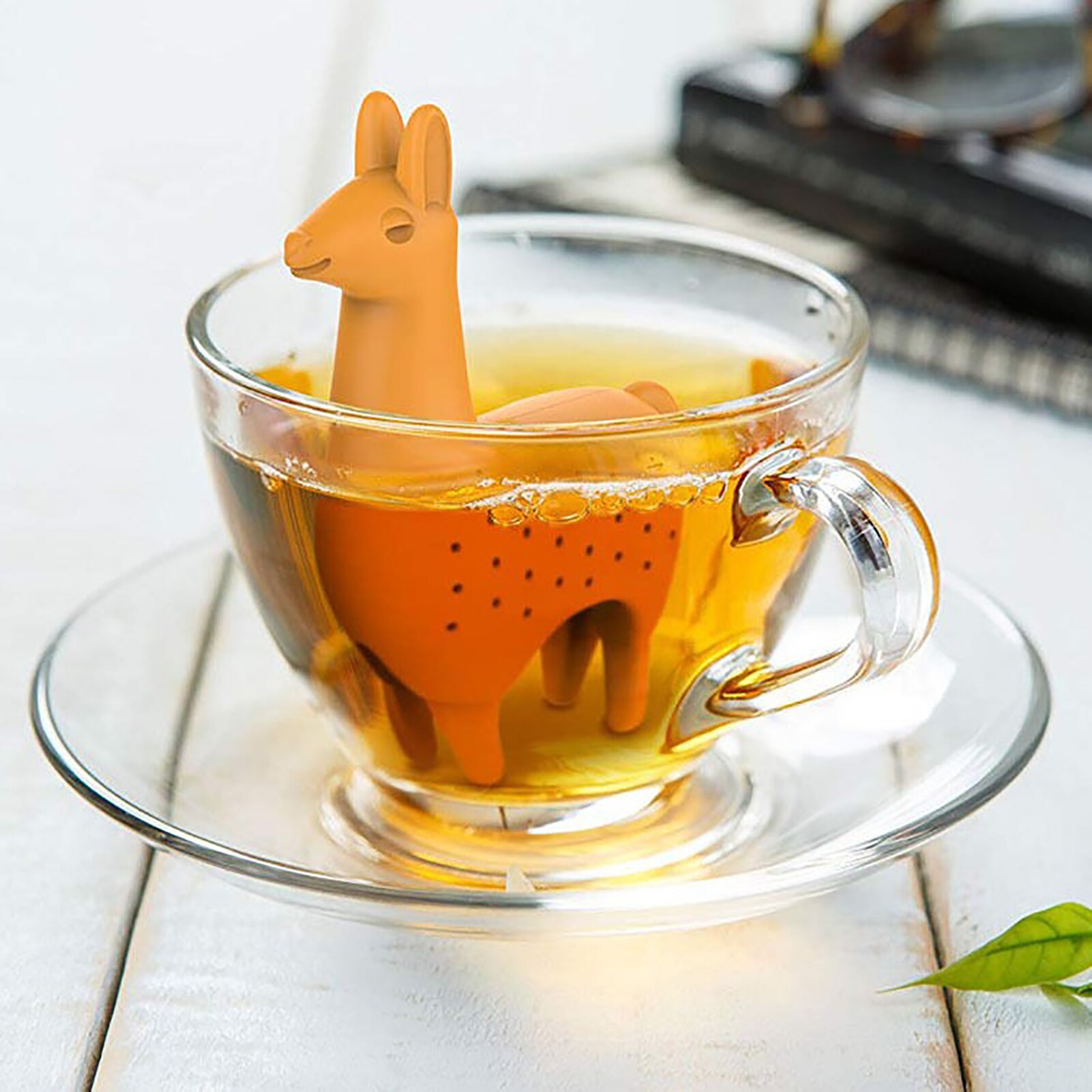 Tea Infuser Food Silicone Grade Alpaca Shape Tea Infuser Strainers Filter Loose Silicone Diffuser Reusable Infuser
