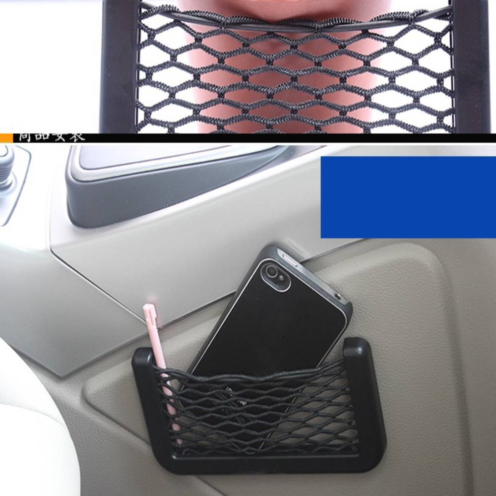 85X145mm Auto Mesh Netto Doos Opbergtas Auto Gereedschap Styling Bagage Holder Pocket Sticker Kofferbak Organisator Bagagenet