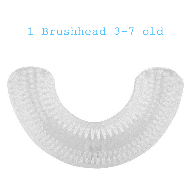 Borstelkop voor 360 Graden Sonic Elektrische Tandenborstel U Type Tanden Whitening Blauw Licht Tandenborstel Vervanging hoofd: 3-7 years old