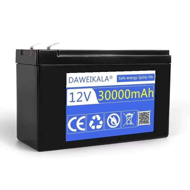 12V 30Ah 18650 Lithium Battery Pack - High Current BMS for Sprayers/EV | Includes 12.6V 3A Charger | Waterproof & Long Cycle Lif