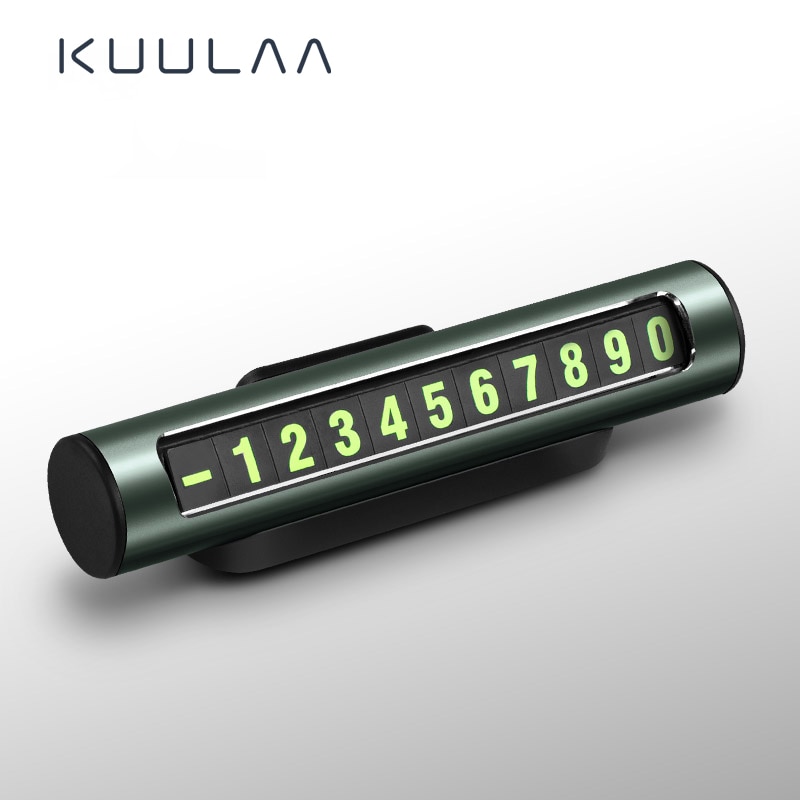 Kuulaa Auto Tijdelijke Parkeerkaart Telefoon Nummer Houder Auto Park Mobiele Telefoon Nummer Plaat Auto Numbers Stickers