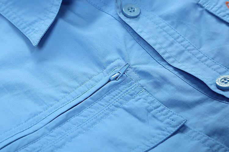 Camisa de pesca de secado rápido para hombre, ropa de rendimiento para exteriores, UPF45, UV, talla de EE. UU., M-2XL