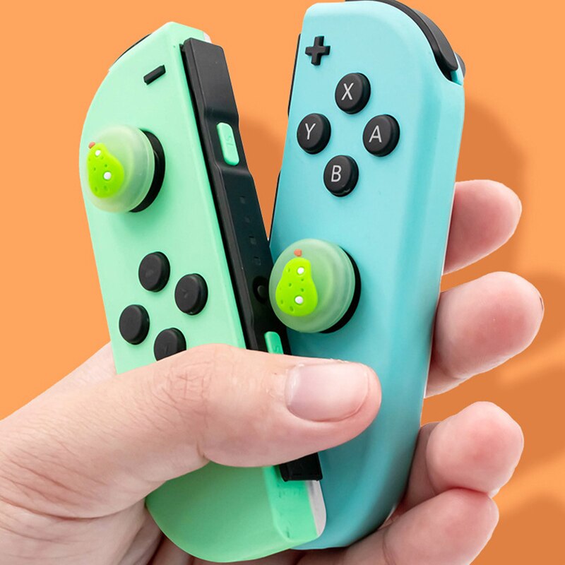 Silicone thumb grip caps for nintendo switch joy-con joystick, cover shell, button for nintendo switch oled lite mini accessories