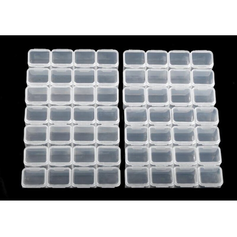 56 Grids DIY Diamond Painting Rhinestone Transparent Plastic Storage Box Embroidery Beads Cross Stitch Cases Organizer