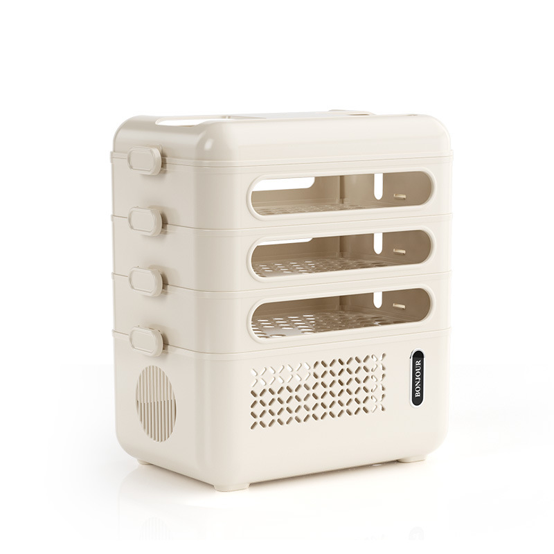 WiFi Router Organizer Box Multi-Functional Storage Shelf with Cable Management Large Capacity for Power Strips Charging Cords