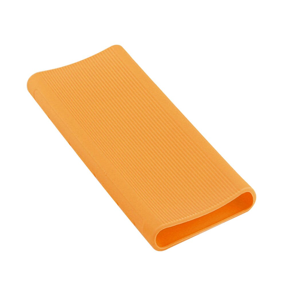 Silikone taske til xiaomi power bank 2 generation 10000 mah plm 09zm gummi shell cover tasker til bærbar ekstern batteripakke: Orange
