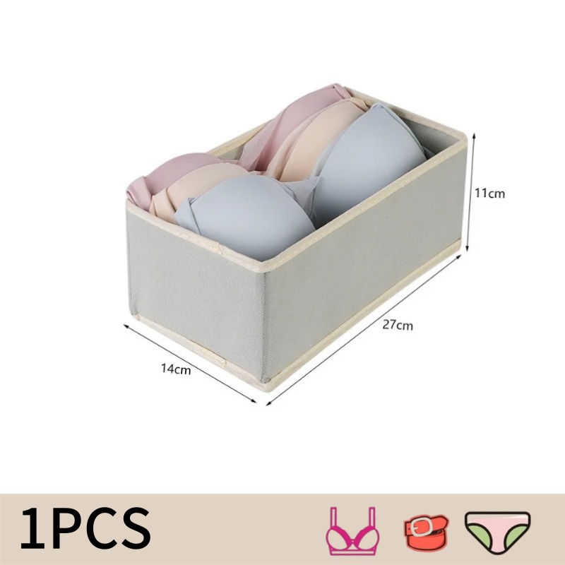Organizador de ropa interior, caja de almacenamiento para sujetador, bragas, calcetines, cajas de almacenamiento, armario para dormitorio, organizador de ropa, separador de cajón plegable: plum
