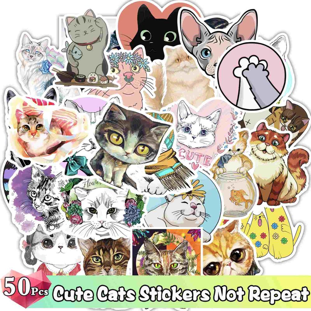 52/50 Pcs/Lot Color Stickers Graffiti Cartoon Animal Super Hero Sticker for Water Bottle Luggage Notebook Skateboard Kids Toy