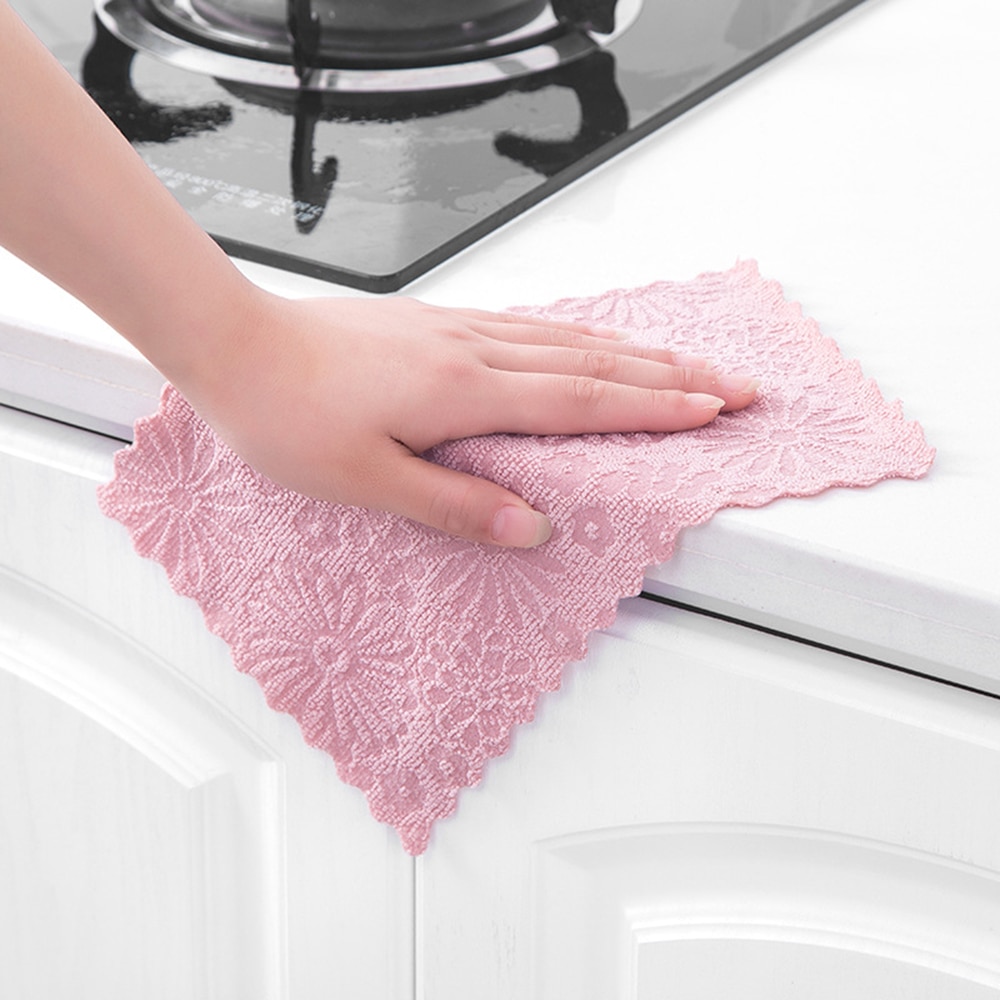 Kök praktisk superabsorberande städduk avtorkning trasa diskhandduk tålig diskbänk mikrofiber städtrasor