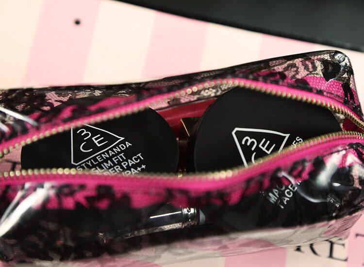 VS Frauen Kosmetische machen-hoch Reise Kulturbeutel Tragbare fallen Handtasche Beutel