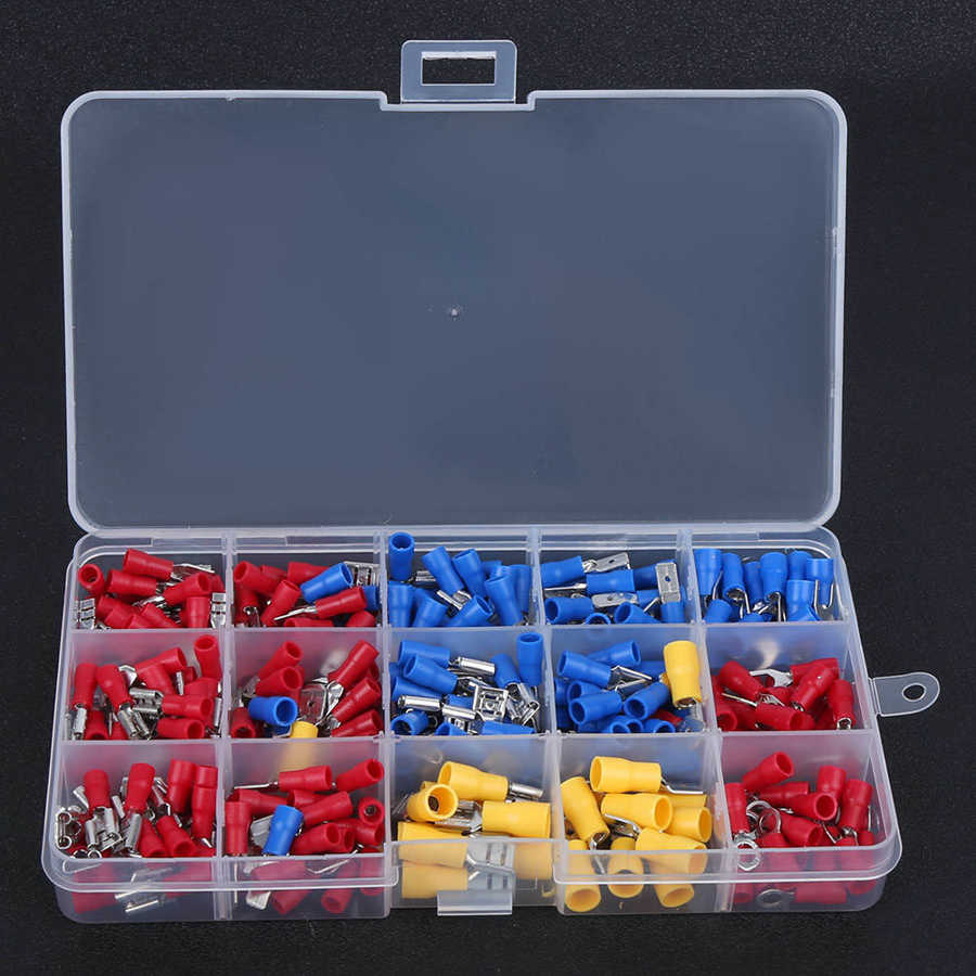 280Pcs Insulated Spade Crimping Terminal Set Insulated Wire Electrical
