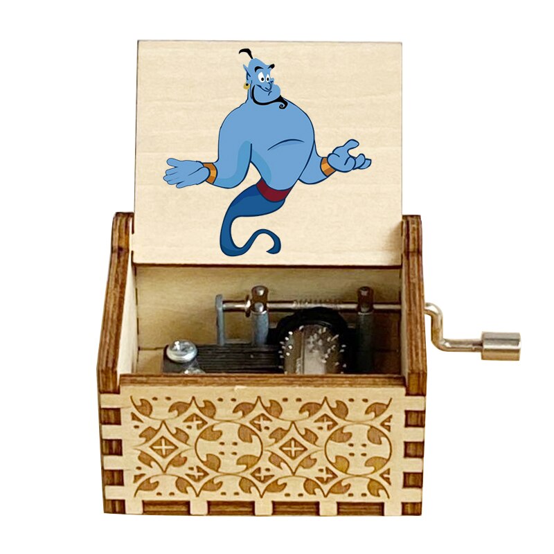 Wooden Music Box Color Music Box Birthday Wooden Small Box Daughter Son Christmas: Burgundy