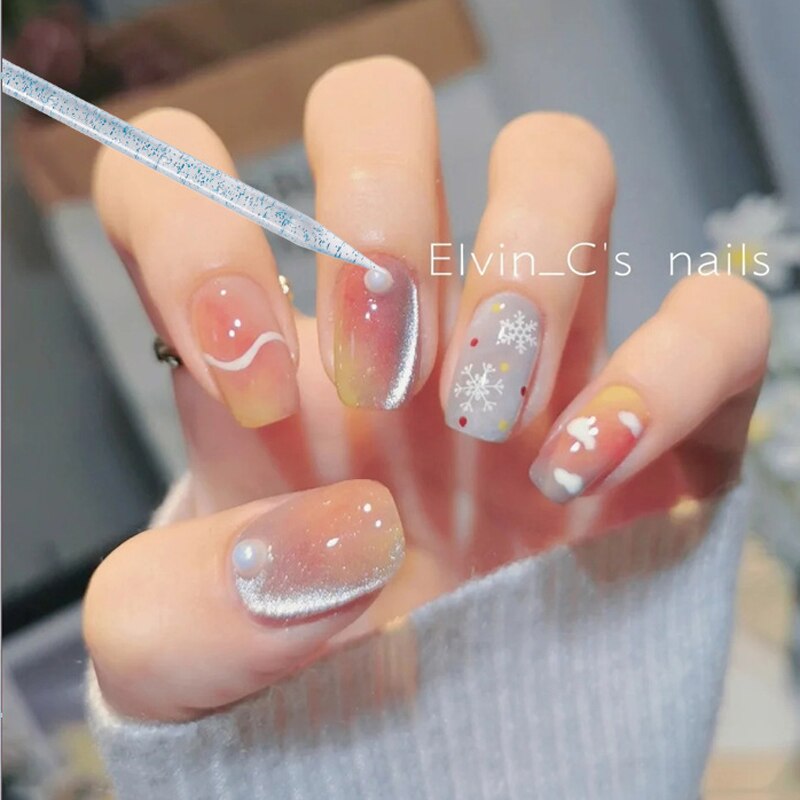 20/50/100 Pcs/Lot bâton d'ongle en cristal Double face cuticule poussoir outils de suppression réutilisable coloré bâton Nail Art soin manucure ensemble