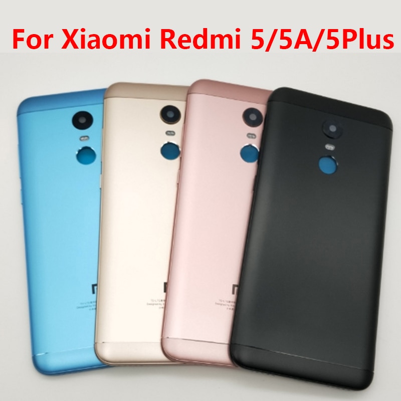 For Xiaomi Redmi 5 5A 5 Plus Housing Battery Back Cover Case with Power Volume Button for Xiaomi Redmi 5Plus 5 5A Battery Case